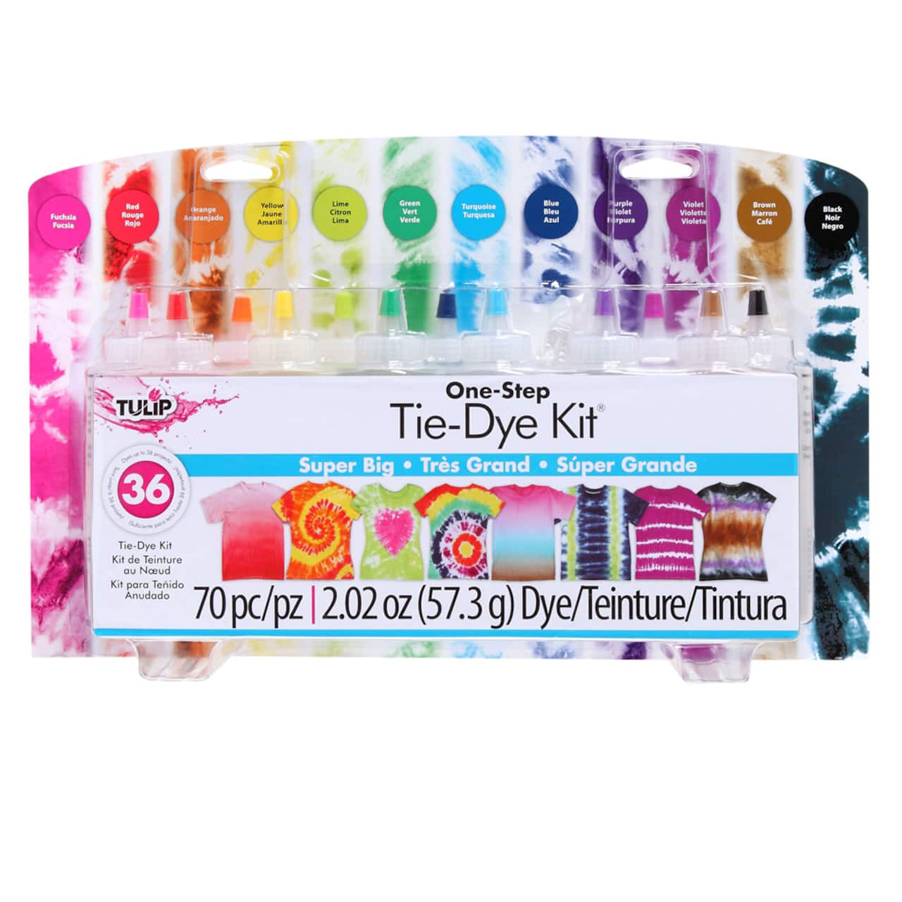 Trousse de teinture sur nœuds une étape Tie-Dye Kit de Tulip, grande